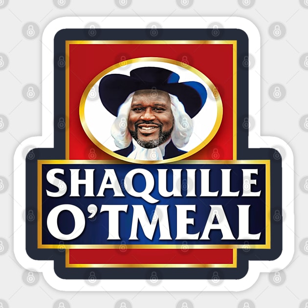 Shaquille O'Neal - Oatmeal Sticker by nicklower